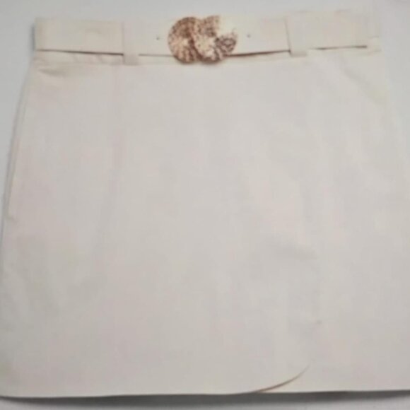 Banana Republic Harbison Mini Skirt A line Wrap Pink with detachable belt (NWT) - Picture 3 of 5